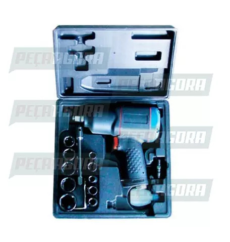 CHAVE IMPACTO 1/2'' 900N/M COM SOQUETES ADAPTADOR E MALETA (448668)