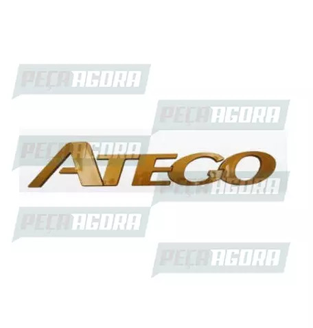 EMBLEMA PLASTICO LETRA DOURADO MERCEDES BENZ ''ATEGO'' (9738170216,)