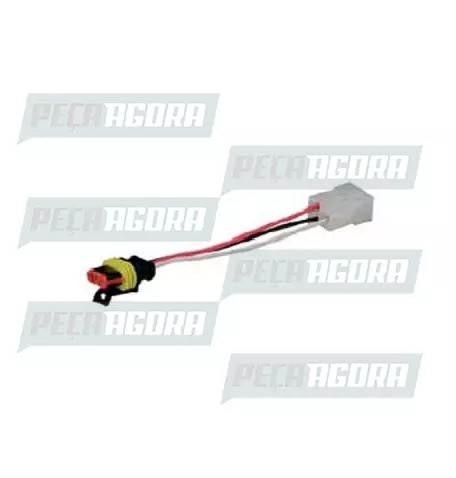 CHICOTE LANTERNA TRASEIRA COM CONECTOR 3 VIAS SELADO BRASLUX (443115)