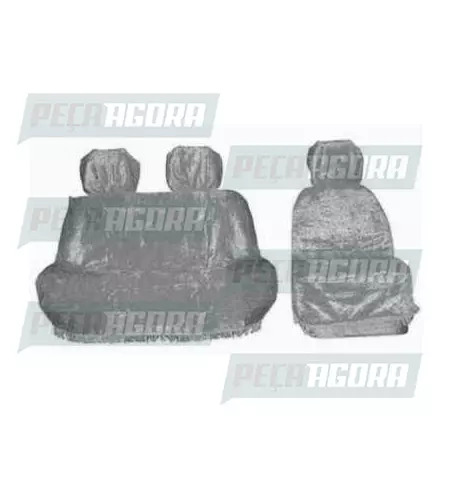 CAPA PELUCIA CHINIL BANCO RENAULT MASTER ATE 2020 MOTORISTA/CARONA CINZA (443550