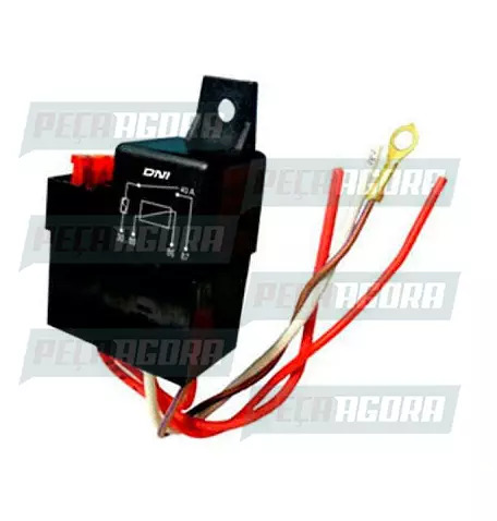 RELE AUXILIAR UNIVERSAL SOQUETADO 4 TERMINAIS  COM SUPORTE  40A 24V DNI 0210 (44