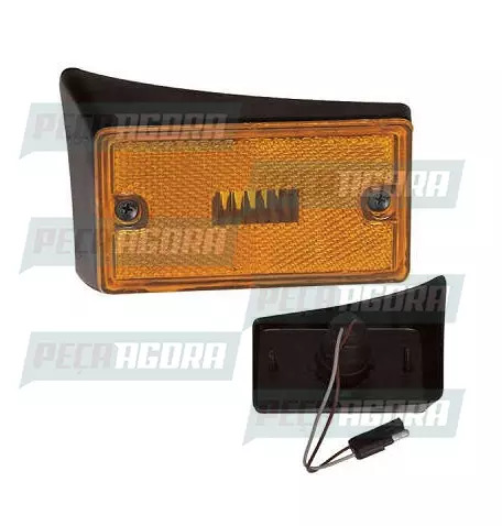 LANTERNA SETA VOLKSWAGEN DIANTEIRA BASE CURVA DIREITO COM PARAFUSO E COM SOQUETE