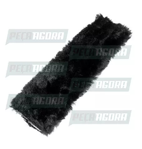 PROTETOR CINTO SEGURANCA PELUCIA CHINIL 30 CMS PRETO COM ESPUMA (445236)
