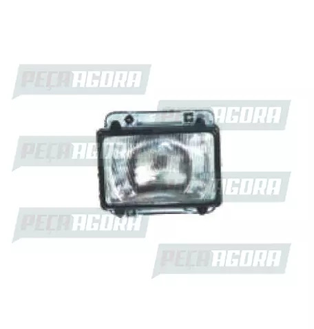 FAROL MERCEDES BENZ 1114 CARA PRETA ESQUERDO ARO PRETO COM VIGIA (455128)