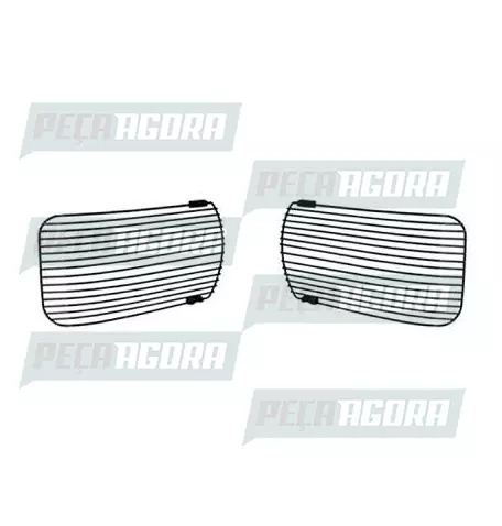 PAR GRADE PROTETORA FAROL CROMADA PARA IVECO STRALIS HD ... 2007 (421042)