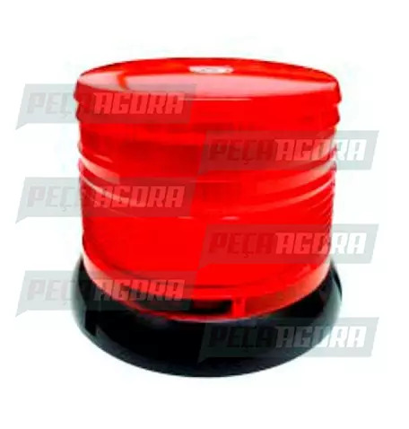 SINALIZADOR ''GIROFLEX'' DUPLA FUNCAO VM 12V 100 LEDS ROTATIVO MAGNETICO DNI (44