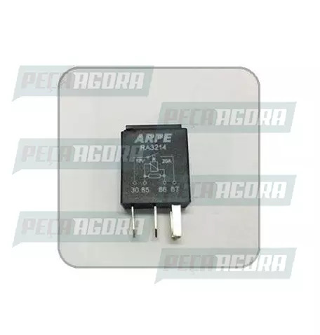 RELE MINI AUXILIAR FORD/GM 4 TERMINAIS SEM SUPORTE 30A 12V ARPE (52288733)