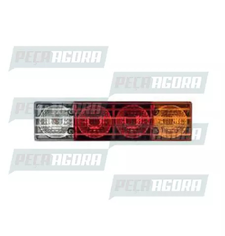 LANTERNA TRASEIRA MERCEDES BENZ 1618 BICUDO COM VIGIA COM LED COM CONECTOR ORIGI