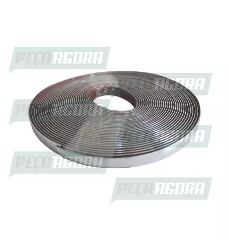FRISO COLANTE LISO 15MM (ROLO COM  15 MTS.) CROMADO (454992)