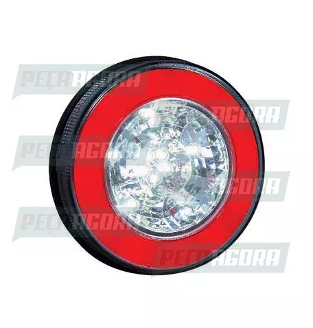 LANTERNA TRASEIRA LEDS 2 FUNCOES POSICAO/RE 24V HALO LIGHT VM/CR (453125)
