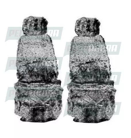 CAPA PELUCIA CHINIL BANCO C/LOGO VOLVO NH MOTORISTA/CARONA GAUCHA CINZA (446285)