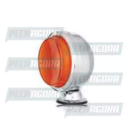 LANTERNA SETA 01 FACE CROMADA BOJUDA LENTE ALTA AMAR.AF (443296)