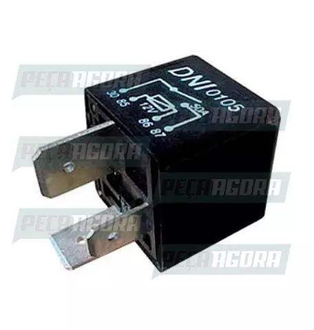 RELE AUXILIAR GM USO GERAL 04 TERMINAIS SEM SUPORTE 12V 50A DNI 0105 (90357986)