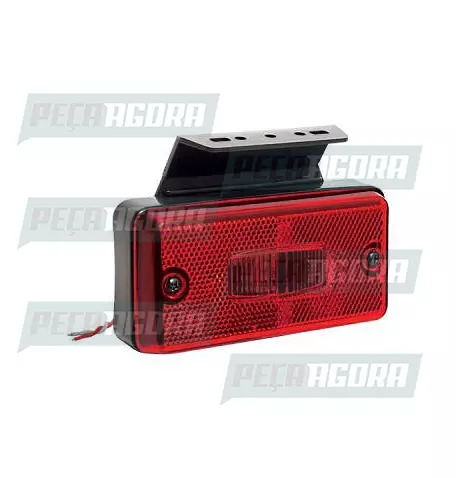 LANTERNA LATERAL FACCHINI RETANGULAR COM CABOS COM SUPORTE - VM PL0606 PRADOLUX 