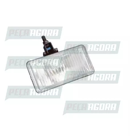 FAROL NINO MILHA RETANGULAR UNIV.LONGO ALCANCE CRISTAL LISO 152X78MM (456158)