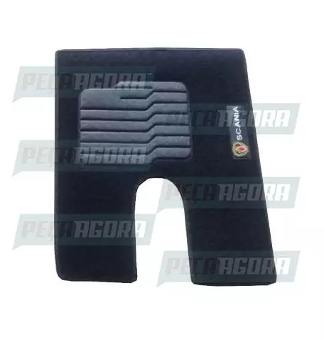 TAPETE TEXTURIZADO C/LOGO SC 50X60 MOTORISTA PRETO PREMIUM (458925)