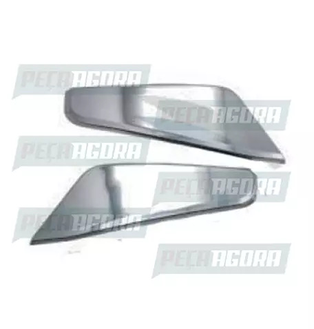 PAR ACABAMENTO DEFLETOR COLUNA PARA SCANIA CROMADO (445722)