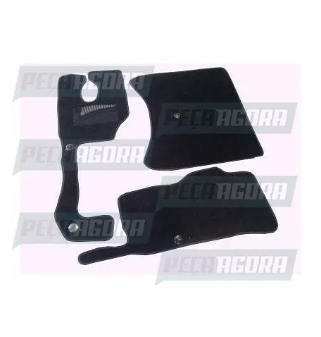 TAPETE CARPETE PARA SCANIA CABINE P AUTOMATICO CARPETE CINZA DETALHE AZUL (45606