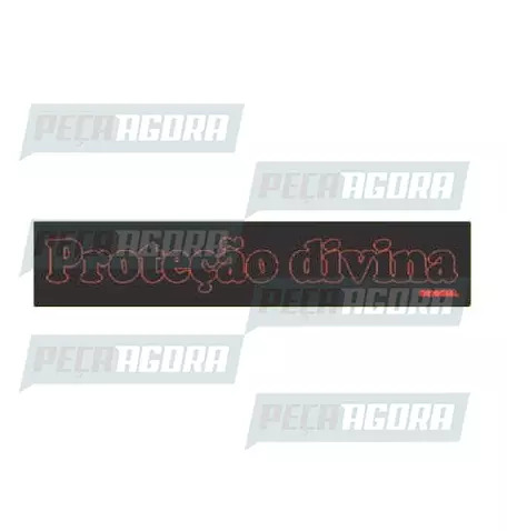 LUMINOSO LCD LEDS ''PROTECAO DIVINA'' GRAVADO A LASER BIVOLT 60X15 BRANCO (44916
