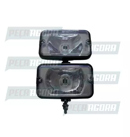 PAR FAROL RETANG.POLICARBONATO LISO 155X95MM PARAFUSO GDE AURILUX (423560)