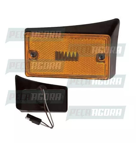 LANTERNA SETA VOLKSWAGEN DIANTEIRA BASE CURVA ESQUERDO COM PARAFUSO E COM SOQUET