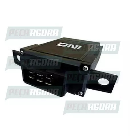 RELE UNIDADE DE CONTROLE VOLVO NL10/NL12 91/99 6 TERMINAIS  COM  SUPORTE 24V DNI