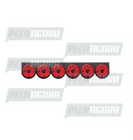 LANTERNA TRASEIRA 06 LENTES COM SUPORTE - VM PL0160 (459021)