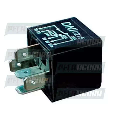RELE AUXILIAR REVERSOR FORD 5 TERMINAIS 40/30A 24V - SEM SUPORTE DNI 0215 (35054