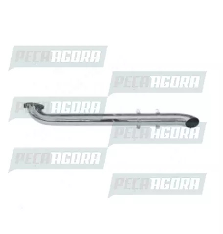 TUBO TERMINAL CURVO CROMADO MB EURO5 LONGO ESQUERDO (KIT AXOR 2036/2644) FABBOF 