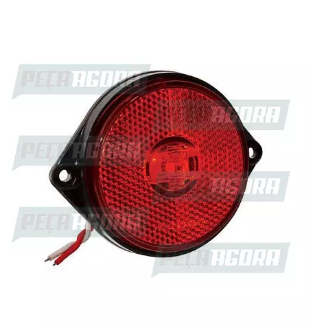 LANTERNA LATERAL ECLIPSE OVAL LED COM CABO ACRILICO - VM PRADOLUX PL0312 (443871