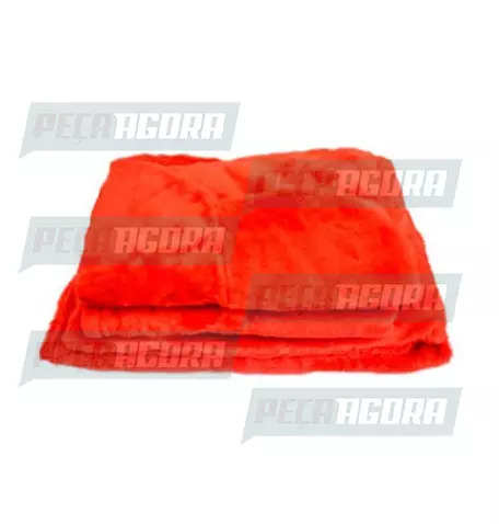 CAPA PELUCIA CHINIL BANCO C/LOGO MB ACCELO MOTORISTA/CARONA GAUCHA VERMELHA (446