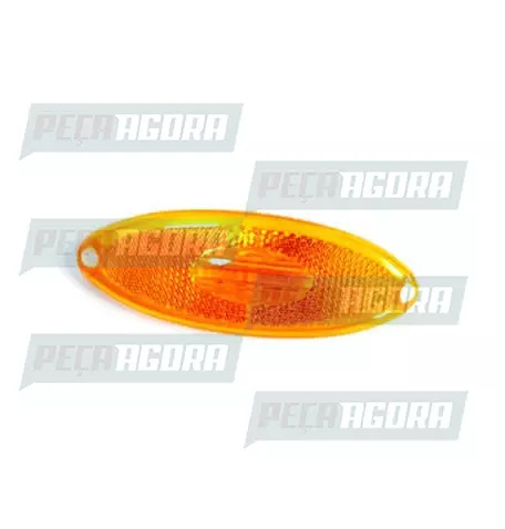 LANTERNA LATERAL ECLIPSE OVAL LED 12V COM SOQUETE AM COM SUPORTE 2042 SINALSUL (