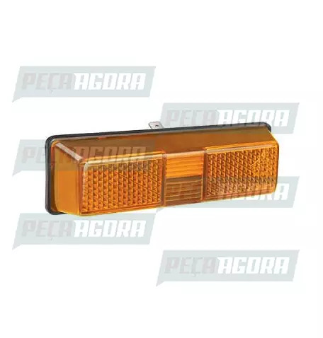 LANTERNA LATERAL PARALAMA FORD CARGO/MERCEDES BENZ 1618 BICUDO COM SOQUETE AM PR