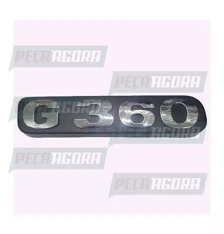 EMBLEMA PLASTICO GRADE CROMADO PARA SCANIA SERIE 5 ''G360'' (448136)