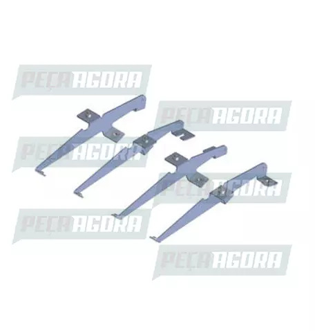 SUPORTE TAPA-SOL VOLVO FH/FM/FMX 2010 A 2014 TETO BAIXO KIT FABBOF (456382)