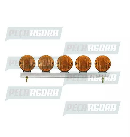 LANTERNA TRASEIRA 05 LENTES COM SUPORTE - AM PL0404 PRADOLUX (458011)