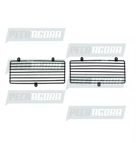 PAR GRADE PROTETORA MILHA CROMADA PARA IVECO EUROTECH 450 E37 (421052)