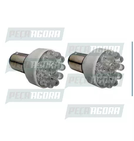 PAR LAMPADA IMPORTADA LED 1141 24V 10 LEDS BRANCA (PAR) (439941)