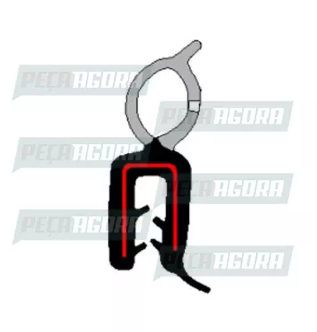 BORRACHA CAPO MOTOR FORD CARGO 85... 95 AUTOTRAVI (442480)