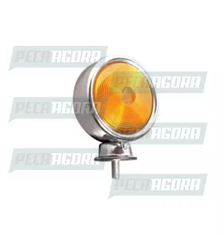 LANTERNA SETA 01 FACE ADAPTADOR CROMADA BOJUDA LENTE BAIXA AM PRADOLUX PL0550 (4