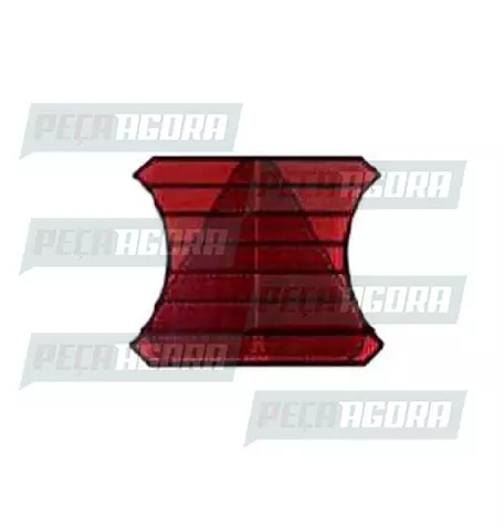 LANTERNA OLHO DE GATO TRIANGULO VERM COMPLETO BRASLUX (443012)