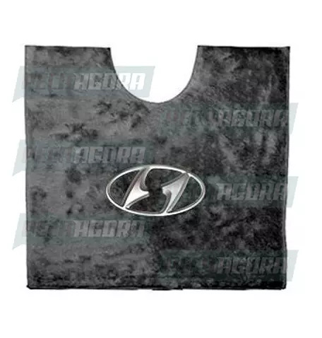 TAPETINHO PELUCIA CHINIL MEIA LUA MOTORISTA 55X50 HYUNDAI CZ (450102)