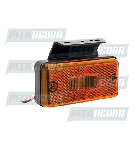 LANTERNA LATERAL FACCHINI RETANGULAR COM CABOS COM SUPORTE - AM PL0606 PRADOLUX 