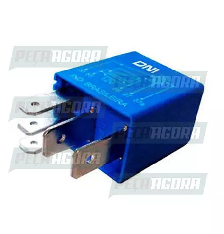 RELE MINI AUXILIAR USO GERAL GM 5 TERMINAIS SEM SUPORTE 20/10A 12V DNI 0136 (131