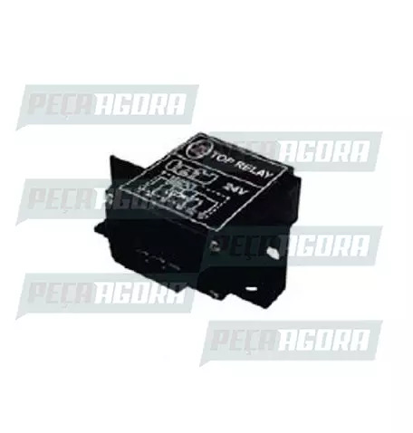 RELE TEMPORIZADOR 6 TERMINAIS 24V COM SUPORTE LIMPADOR/PARA-BRISA VOLVO LINHA N 
