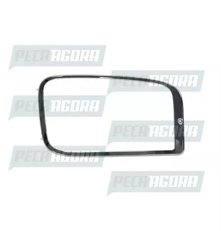MOLDURA FAROL MERCEDES BENZ AXOR 2544/1933 CROMADA DIREITO PRIMER BONFANTI (9586