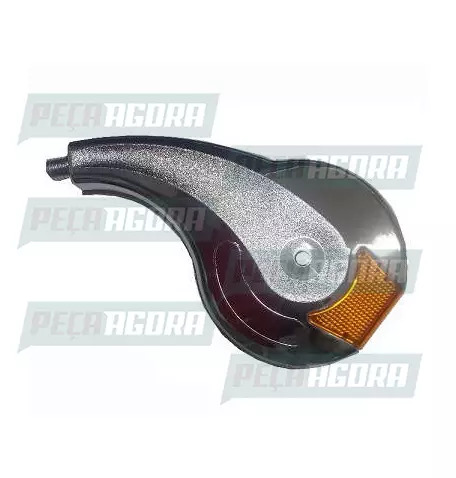 CALOTINHA CROMADA PLASTICA COM REFLETOR ACRILICO AM DIREITO RODOAR (452312)
