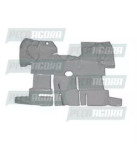 TAPETE VINIL PARA IVECO DAILY 2008/2012 COM FURO FREIO DE MAO - CINZA (420858)