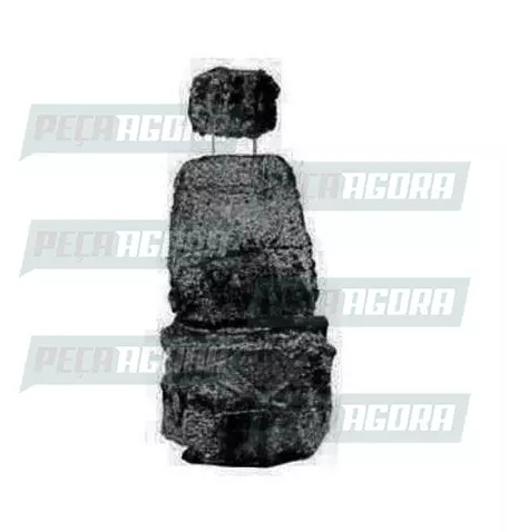 CAPA PELUCIA CHINIL BANCO C/LOGO MB ATEGO/SC112/VOLVO EDC/VW/STRALIS ATE 2015 BC