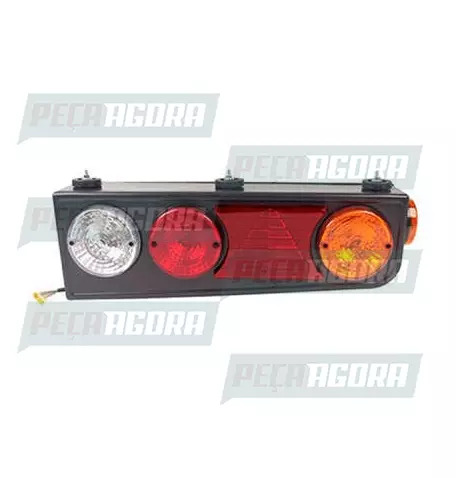 LANTERNA TRASEIRA KIT RANDON COM TRIANGUO SEM ABA TRICOLOR ESQUERDO  PRADOLUX PL